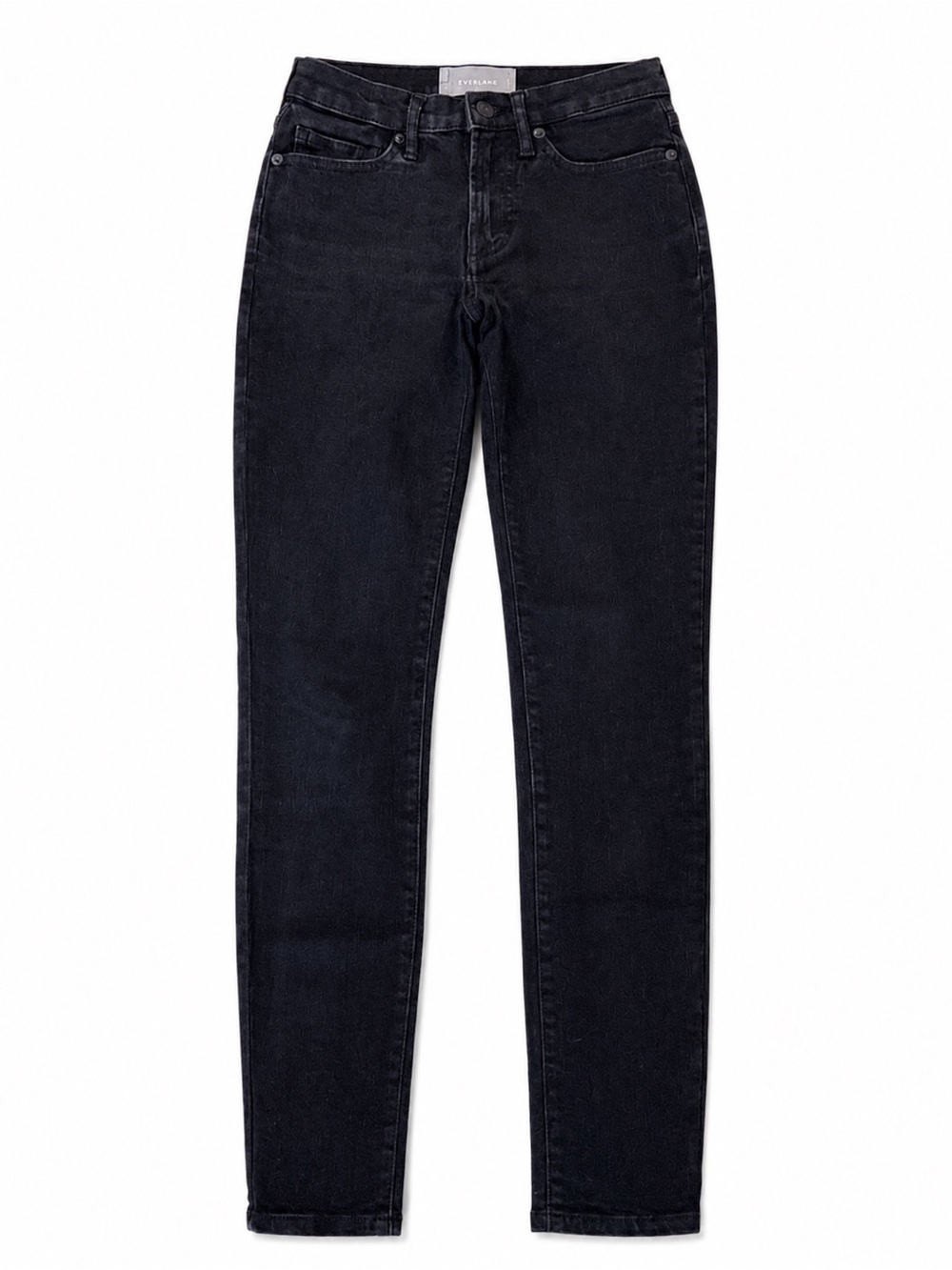 EVERLANE AUTHENTIC STRETCH HIGH RISE SKINNY JEANS WOMENS 24 BLACK REGULAR